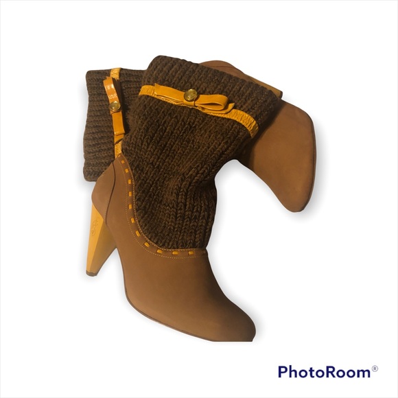 Pastry Shoes - Woman’s Chunky fall unique Y2k wedge sweater sock style fleece pumps